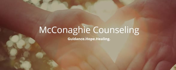 Screenshot of McConaghie Counseling homepage Screenshot of McConaghie Counseling homepage