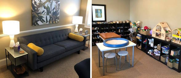 Collage of photos of McConaghie Counseling offices Collage of photos of McConaghie Counseling offices