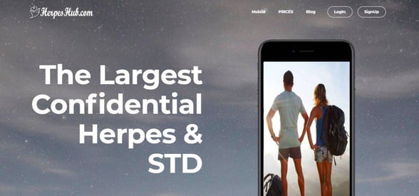 Screenshot of HerpesHub
