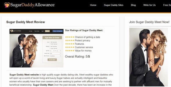 Screenshot of Sugar Daddy Allowance