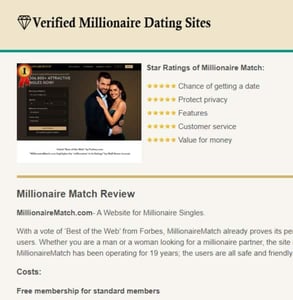 Screenshot of Verified Millionaire Dating Sites Screenshot of Verified Millionaire Dating Sites