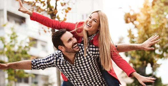 Photo of a fun couple