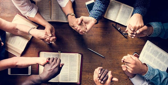 Photo of a prayer group