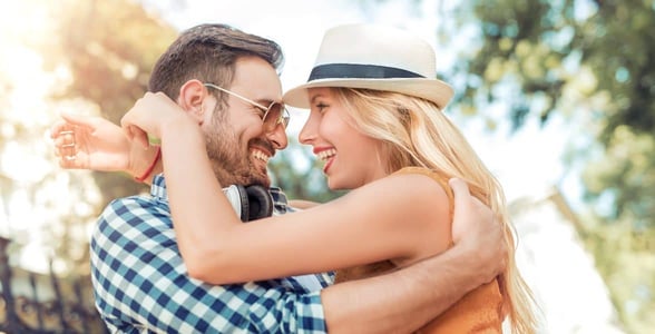 Photo of a happy couple