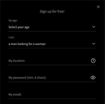 Signup options Signup options