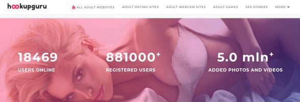 Screenshot of HookupGuru