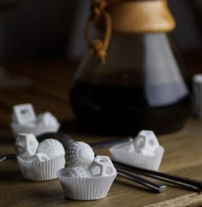 Photo of hollow sugar shapes Photo of hollow sugar shapes