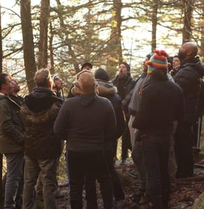 Photo of men in the wilderness Photo of men in the wilderness