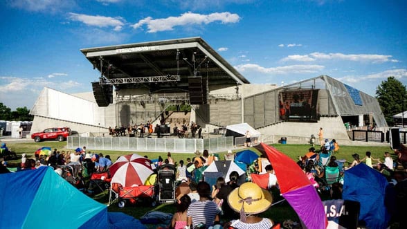 Photo of Levitt Pavilion Denver back stage