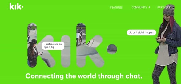 Screenshot of Kik