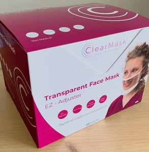 Photo of a ClearMask box