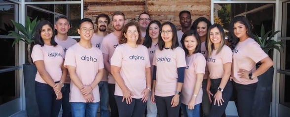 Photo of the Alpha team