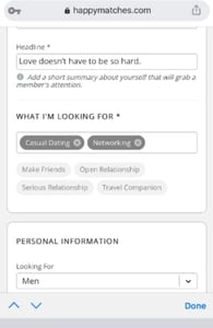Screenshot of HappyMatches Screenshot of HappyMatches
