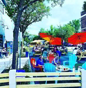Photo of outdoor dining in Berkley Photo of outdoor dining in Berkley