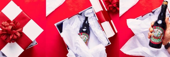 Photo of a beer in a giftbox