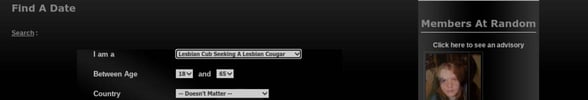 Screenshot of the search page Screenshot of the search page