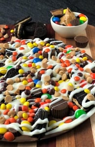 Photo of a Chocolate Pizza Photo of a Chocolate Pizza