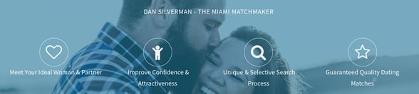 Screenshot from the Miami Matchmaker website Screenshot from the Miami Matchmaker website