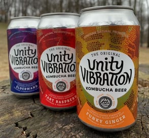 Photo of Unity Vibration Kombucha beers Photo of Unity Vibration Kombucha beers