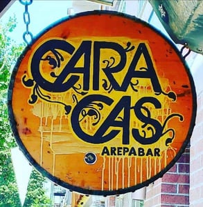 The Caracas Arepa Bar logo The Caracas Arepa Bar logo
