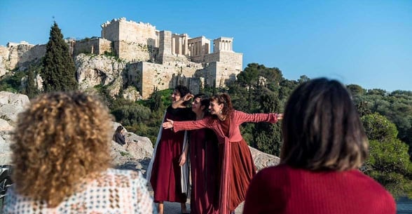 Photo of group on Alternative Athens tour