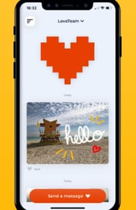 Screenshot of the Lovebox app Screenshot of the Lovebox app