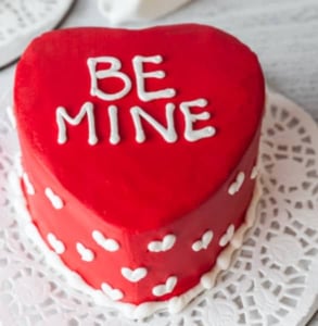 Photo of a Valentine's Day cake Photo of a Valentine's Day cake