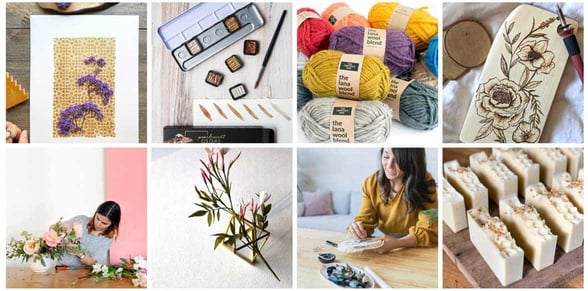 Collage of photos from The Crafter's Box website Collage of photos from The Crafter's Box website