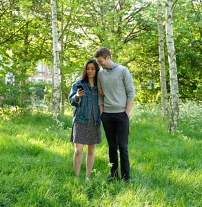 Photo of a couple in nature