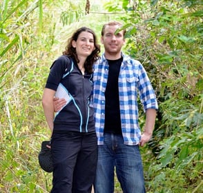 Photo of Bryan and Dahlia on Cacao trip to Peru
