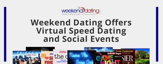 Weekend Dating Offers Virtual Speed Dating and Social Events