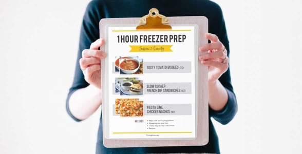 1 Hour Freezer Prep Sessions 1 Hour Freezer Prep Sessions