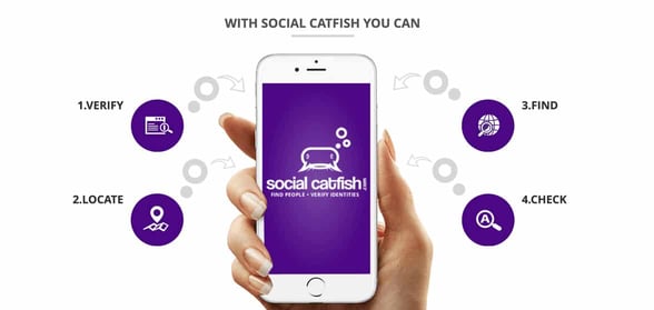 Screenshot of Social Catfish features Screenshot of Social Catfish features