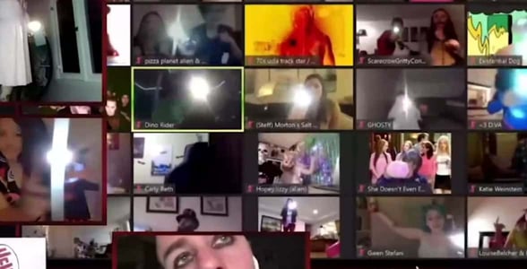 Screenshot of an EMO nite livestream