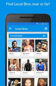 Screenshot of the Bro App