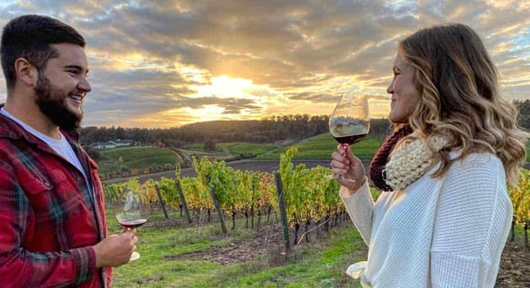 Photo of couple enjoying Left Coast Estate