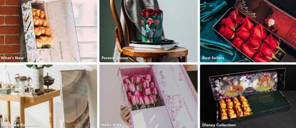 Photos of rose boxes