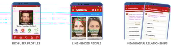 Screenshot from GoMarry website