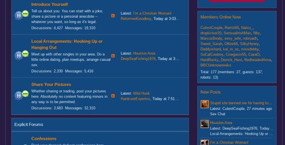 Screenshot of the discussion board Screenshot of the discussion board