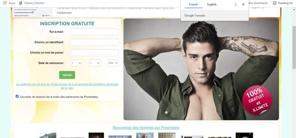 Screenshot of Proximeety's LGBTQ page Screenshot of Proximeety's LGBTQ page