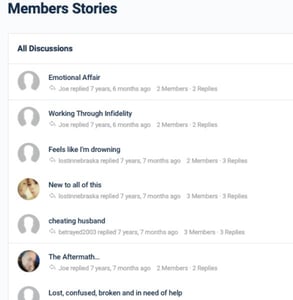 Screenshot of ISG members' posts Screenshot of ISG members' posts