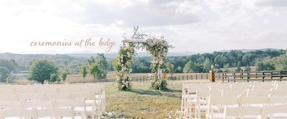 Photo of The Lodge ceremony setup Photo of The Lodge ceremony setup