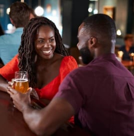 Screenshot of couple from website. Screenshot of couple from website.