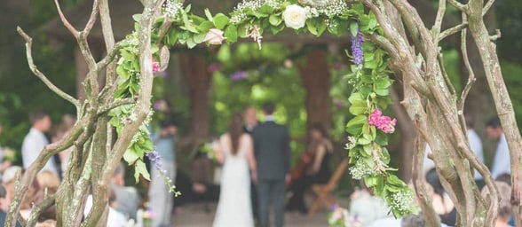 Photo of wedding from The Farm website Photo of wedding from The Farm website