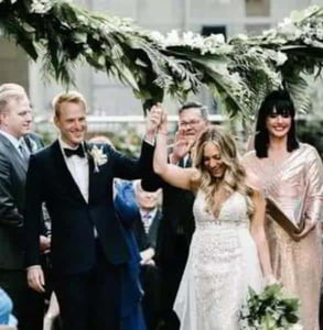 Photo of a wedding ceremony
