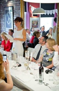 Photo of Heidi giving her wedding speech Photo of Heidi giving her wedding speech