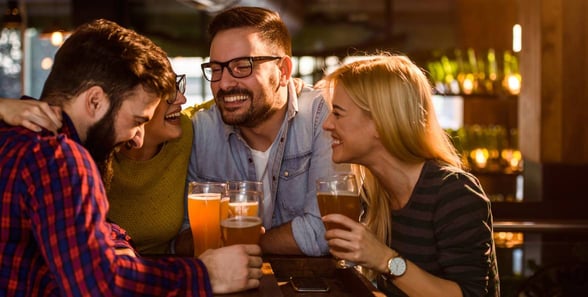 friends drinking beer