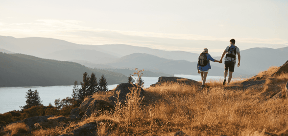 couple on hike couple on hike