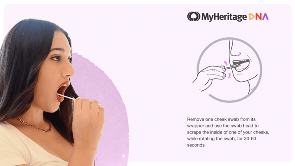 Photo of MyHeritage DNA test. Photo of MyHeritage DNA test.