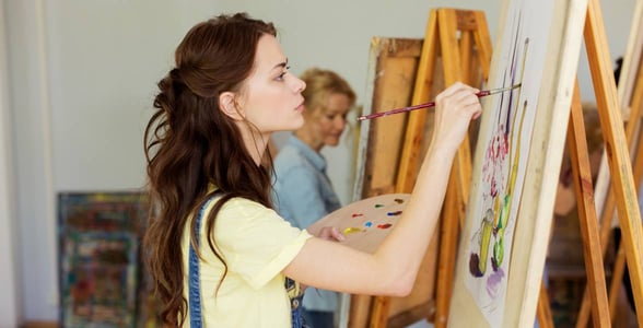 woman painting woman painting